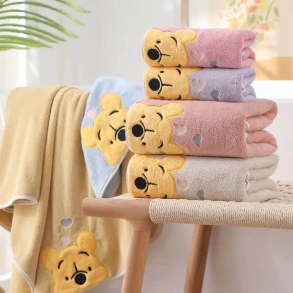 Thickened Embroidery Pooh Bear Bath towel