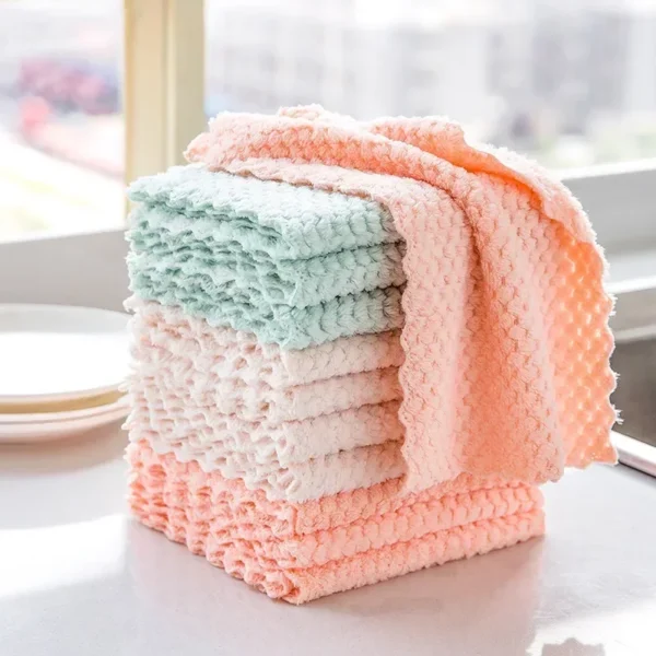 1/5/10pcs Dish Cleaning Towel